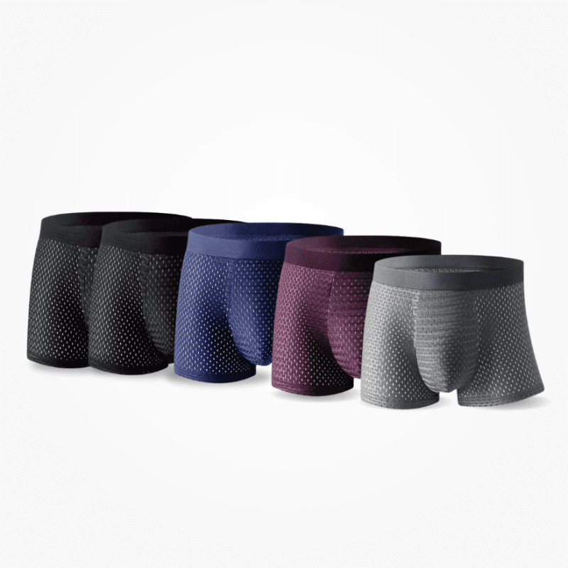 BOXHERO BAMBOO FIBRE BOXER BRIEFS - FOR ALL-DAY COMFORT 5-PACK - Boxhero