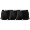 3-Pack Black - PREMIUM BAMBOO FIBRE BOXER SHORTS 1.0 - Boxhero