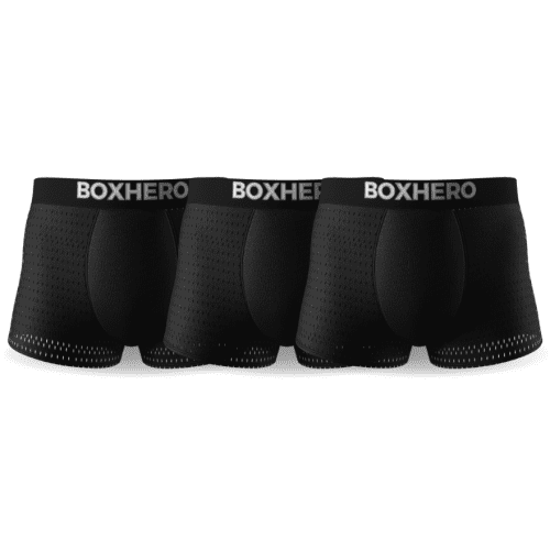 3-Pack Black - PREMIUM BAMBOO FIBRE BOXER SHORTS 1.0 - Boxhero